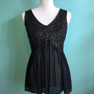 Sheer Black Tank